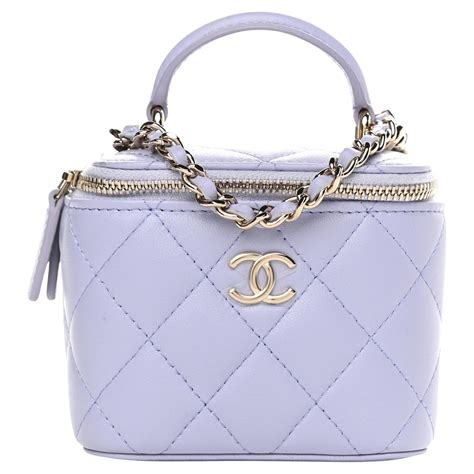 lilac purple chanel bag.